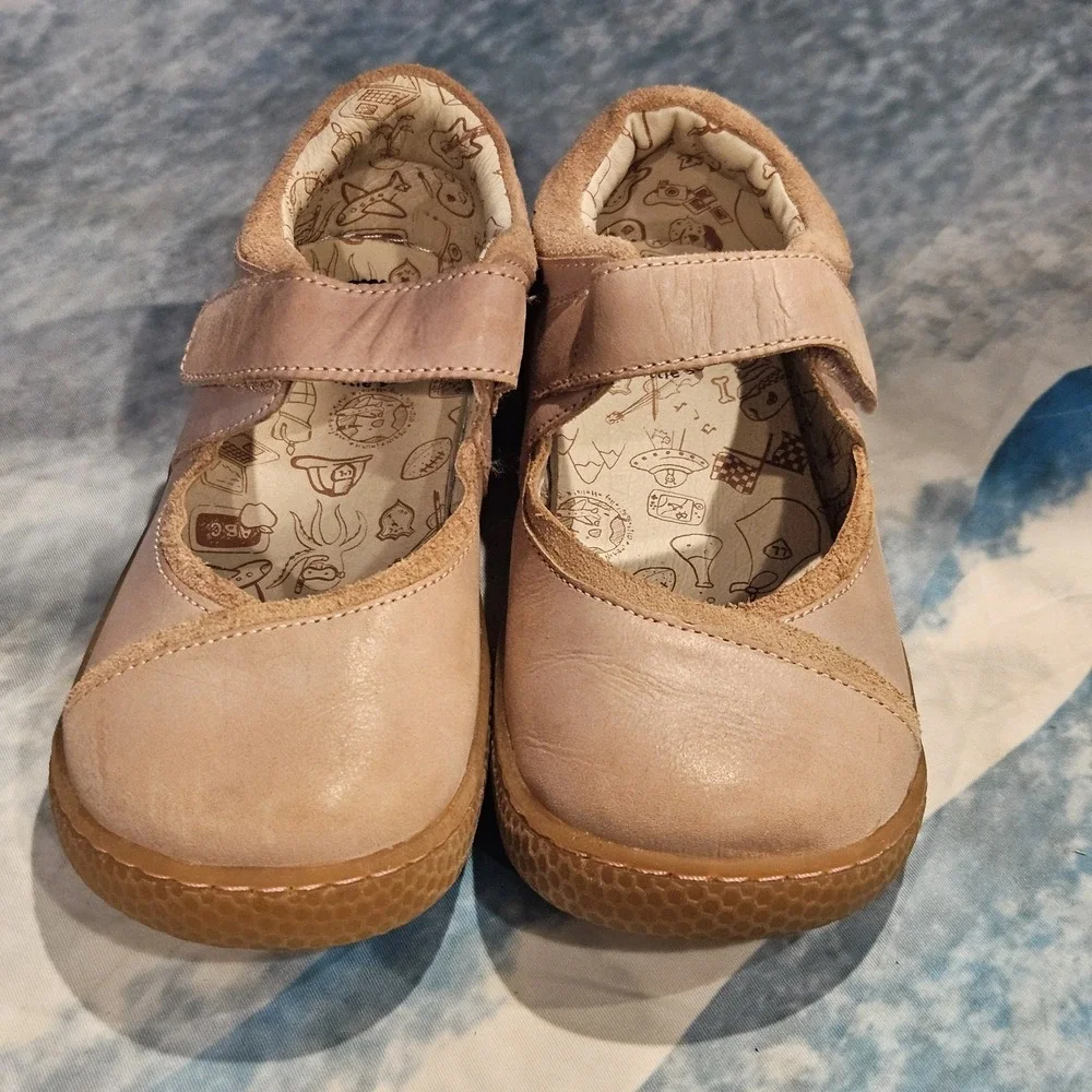 Livie & Luca Mary Jane Shoes Girls Size 13 Pink Leather Hook Loop